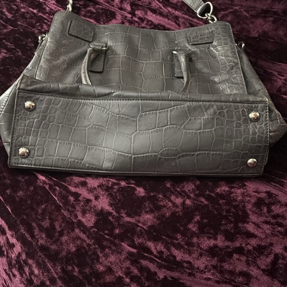 Michael Kors Hamilton Large Satchel Bag with silver hardwarel - Picture 9 of 10